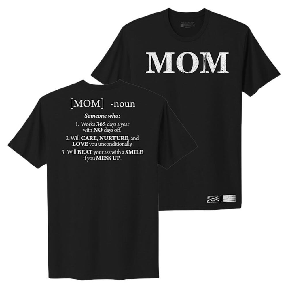 Grunt Style  Mom Defined Boyfriend Fit  Black tee.  XL - Picture 2 of 9